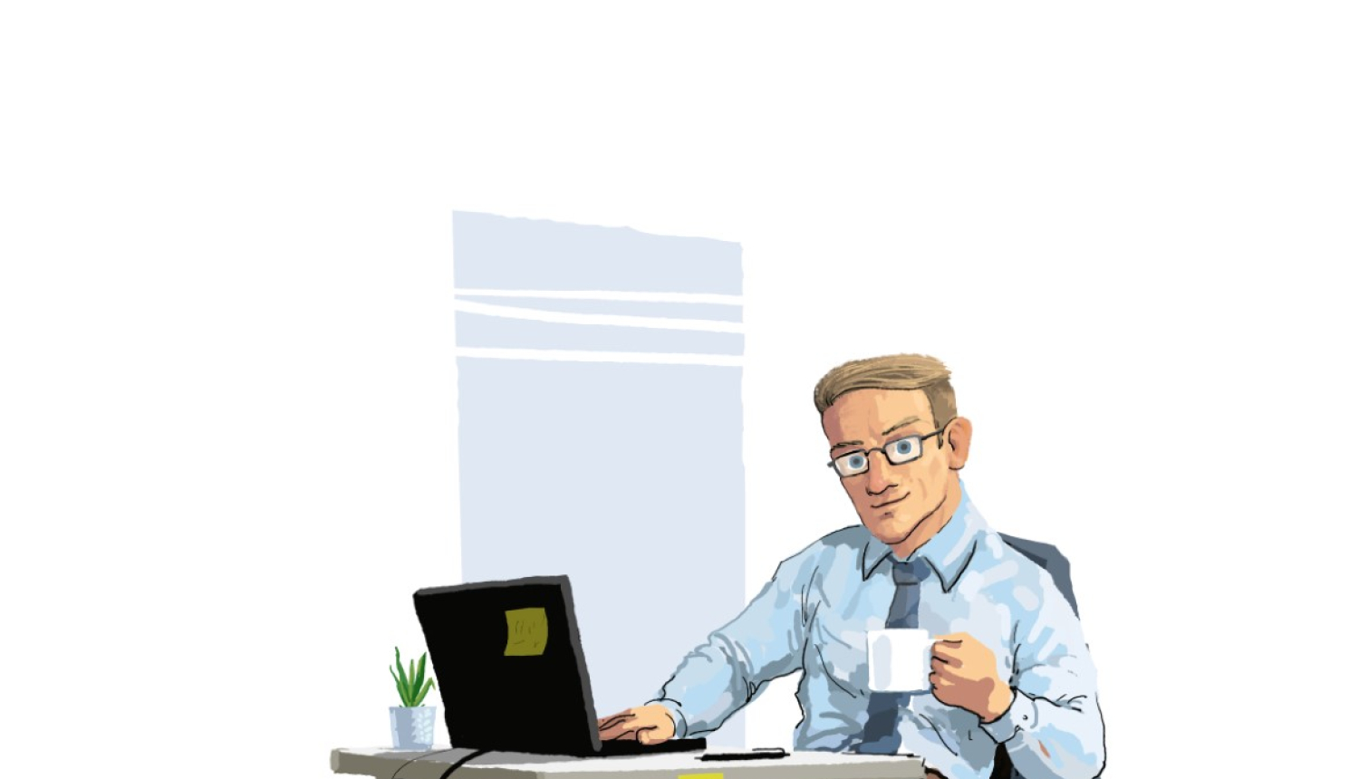 Virtuālais asistents Zintis sēž pie galda